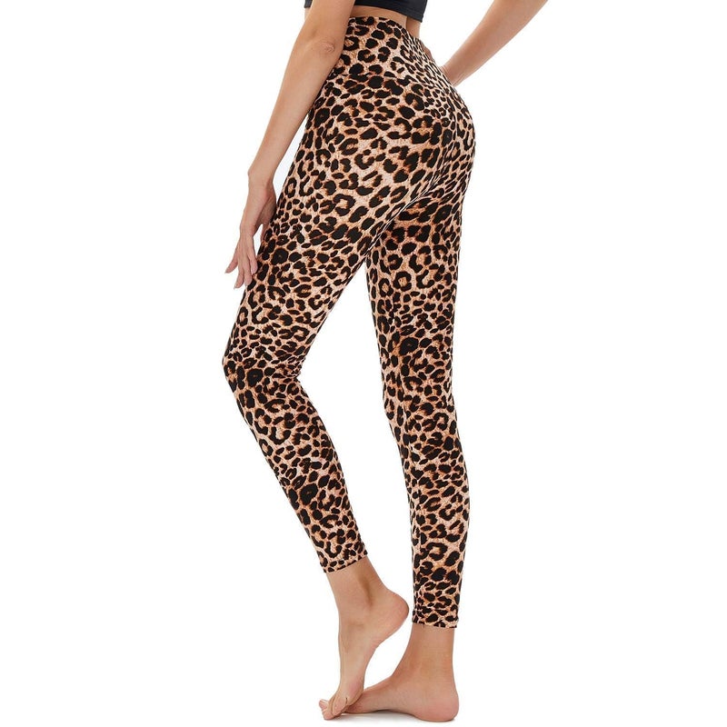 TNNZEET High Waisted Leggings for Women - No See Through Tummy Novelty Workout Yoga Pants with Pockets Reg & Plus - Image 1